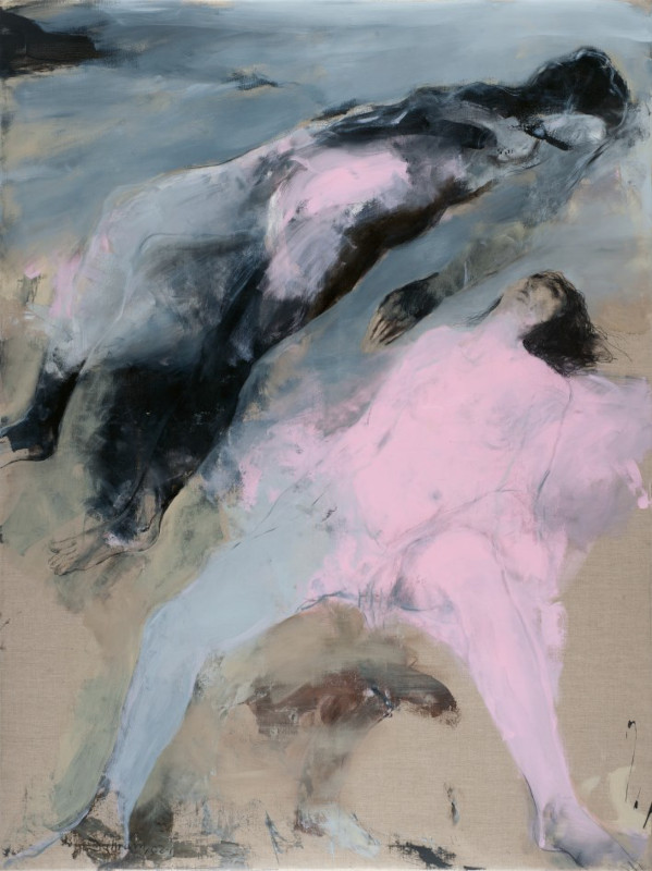 Bahram Hajou - Human Beings : Sans titre (2021), 200x150 cm. (c) Galerie GNG